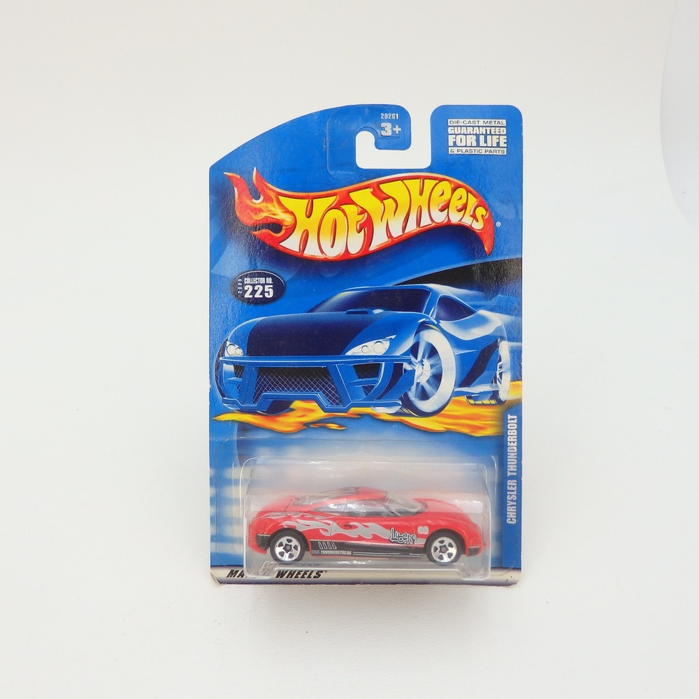 Hot Wheels Chrysler Thunderbolt Red Flame 2000 Collector 225 29281 Mattel Wheels